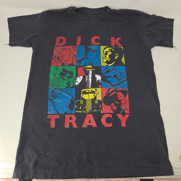 Hanes Other - Dick Tracy Graphic T-Shirt Youth Size 14/16 Vintage 1990 Black Size Hanes Large